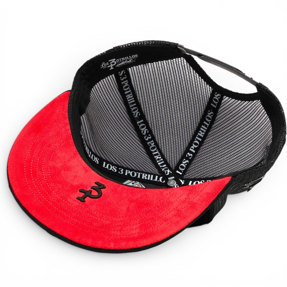“Herradura” BLK/BLK Snapback (Los 3 Potrillos)