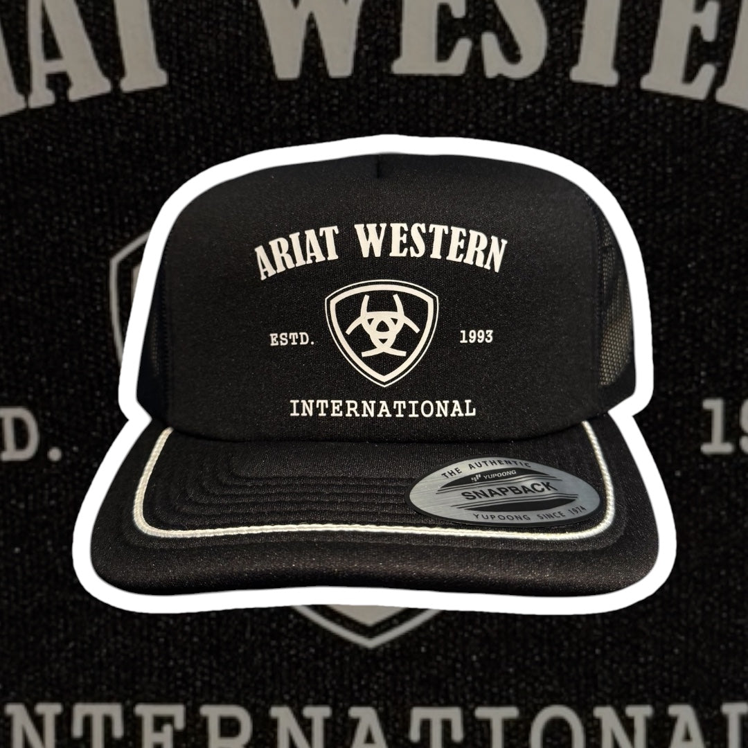 Ariat Soft Sponge Black Snapback