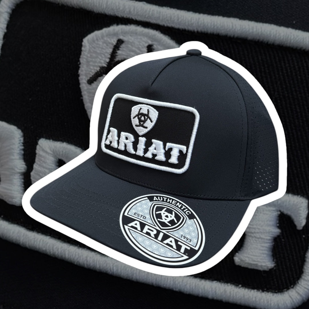 Ariat Black Box Logo Snapback