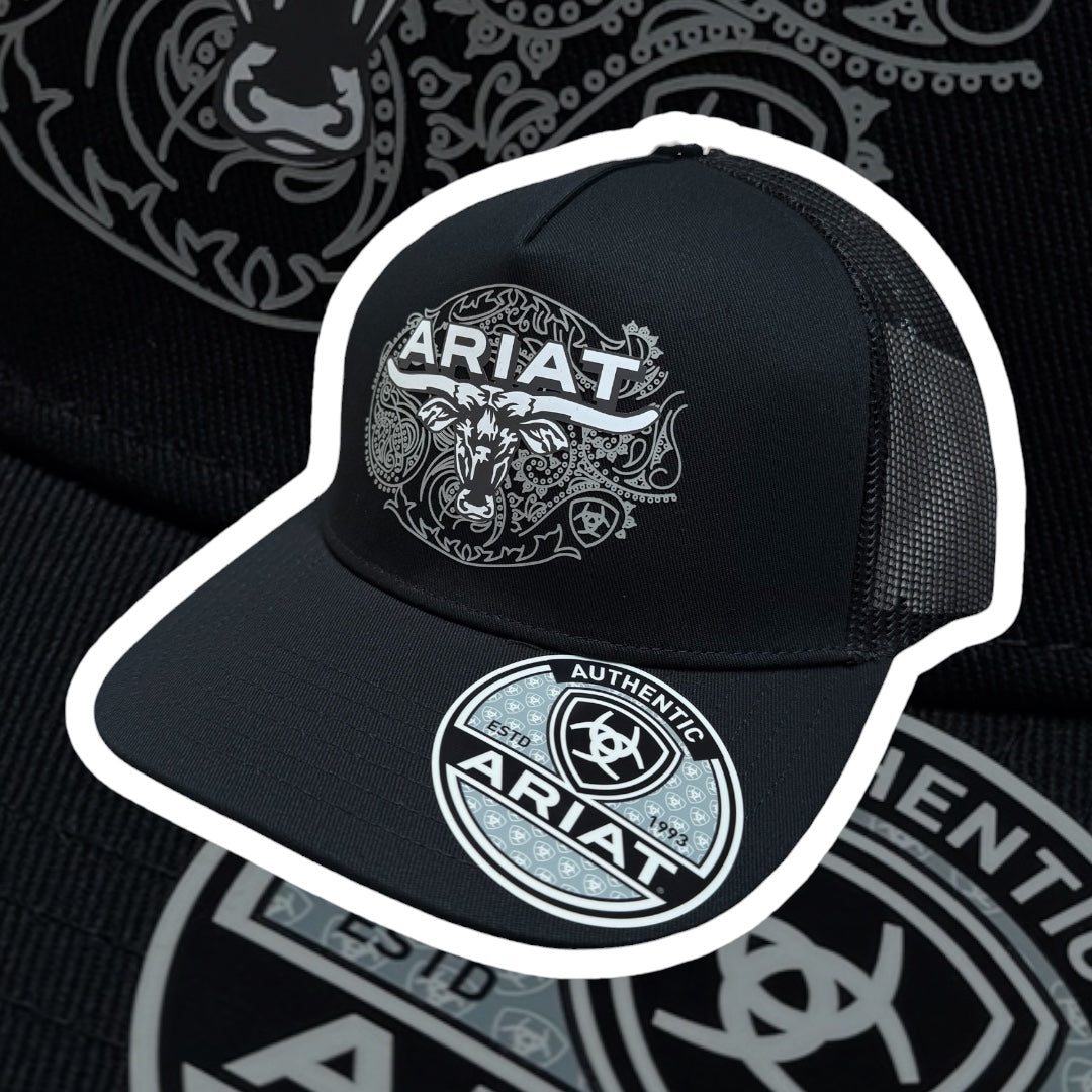 Ariat Bull Black Snapback