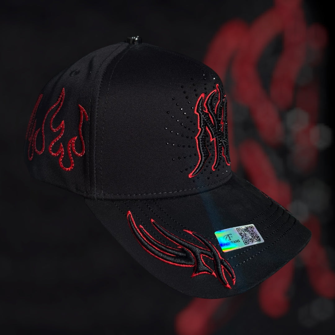 “NY Crystals” Red (CapsFans)