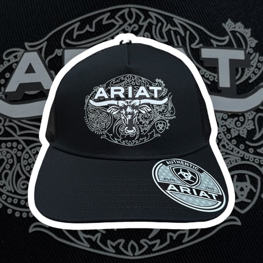 Ariat Bull Black Snapback