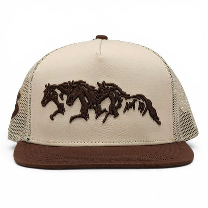 “3 Potrillos” Brown/Tan Snapback (Los 3 Potrillos)