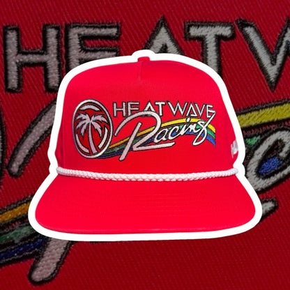Heatwave Racing Bright Red Snapback