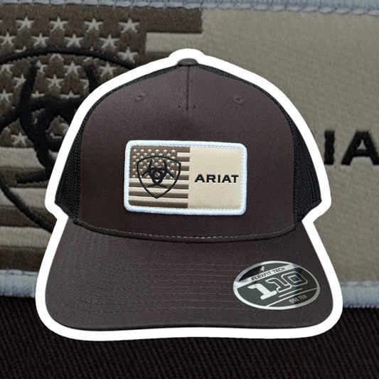 Ariat American Flag Patch Patch Snapback