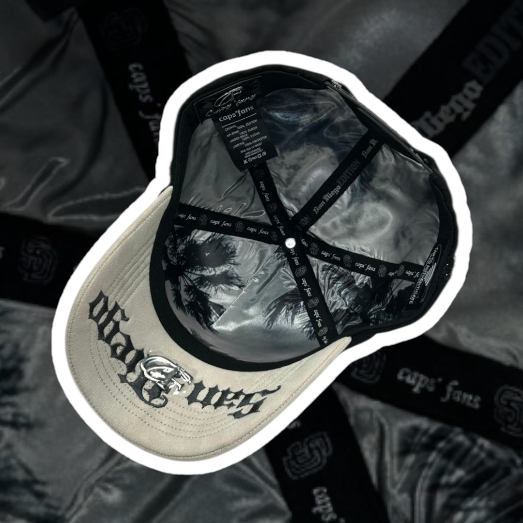 “San Diego Padres” Black/Cream (CapsFans)