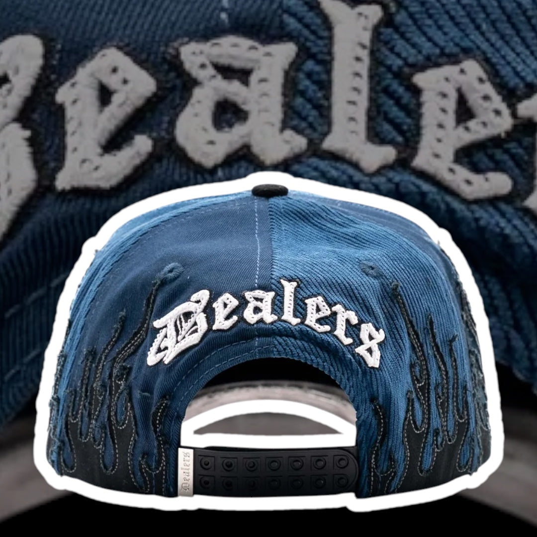 “NY Navy Flames” Premium Snapback (The Hat Dealers)