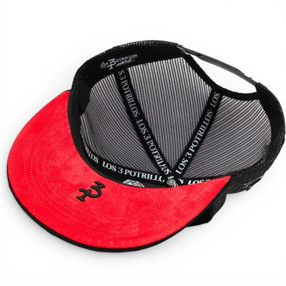 “Herradura” BLK/BLK Snapback (Los 3 Potrillos)
