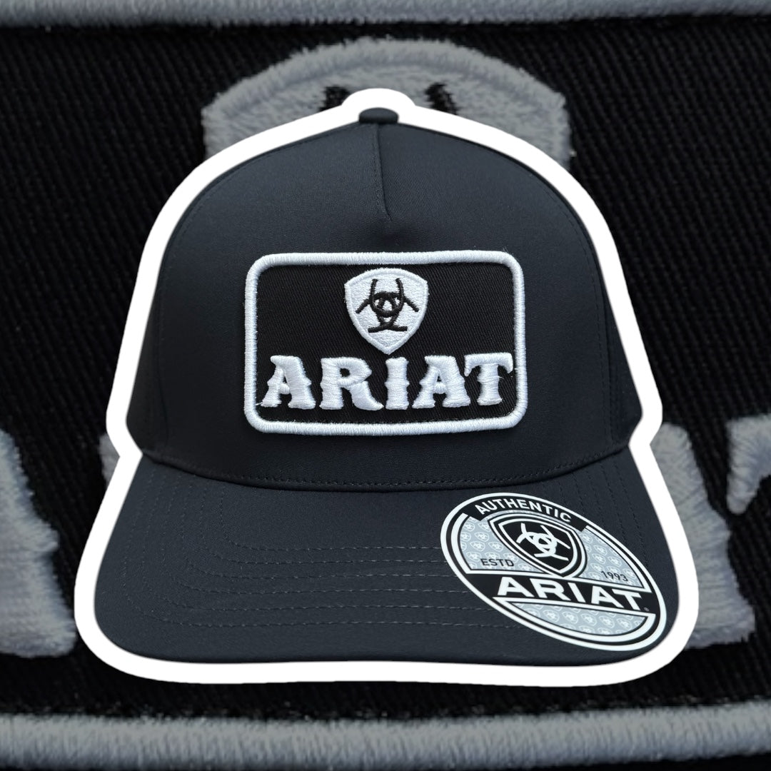 Ariat Black Box Logo Snapback