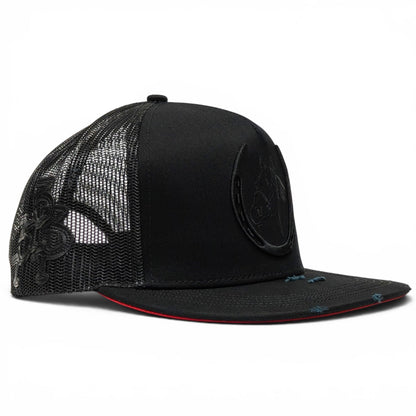 “Herradura” BLK/BLK Snapback (Los 3 Potrillos)