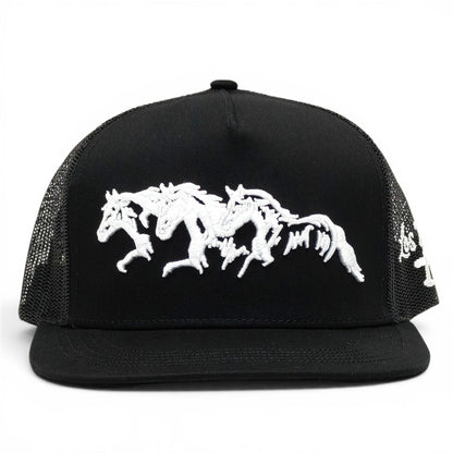 “3 Potrillos” BLK/WHITE Snapback (Los 3 Potrillos)