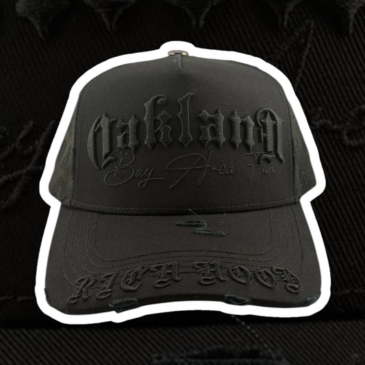 “Oakland” Black From The Bay (Elevated Hats)