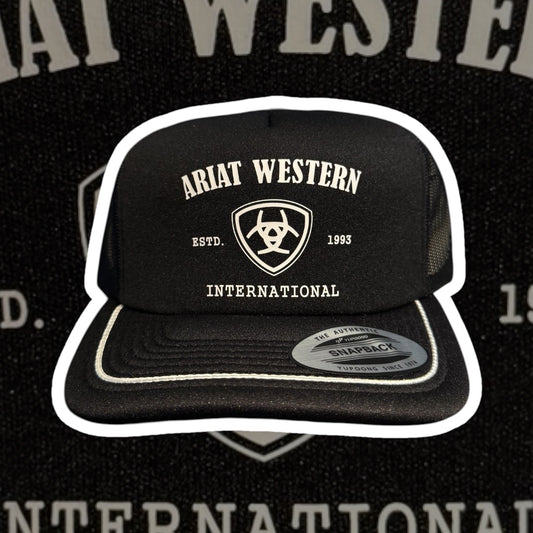 Ariat Soft Sponge Black Snapback