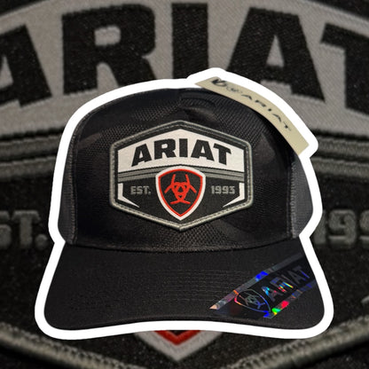 Ariat Black/Grey Camo Snapback