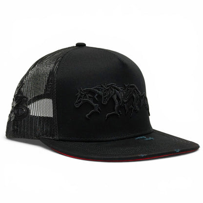 “3 Potrillos” BLK/BLK Snapback (Los 3 Potrillos)