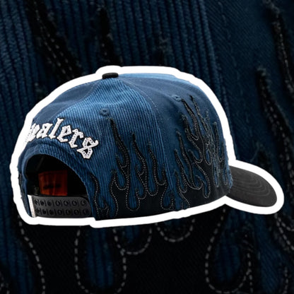 “NY Navy Flames” Premium Snapback (The Hat Dealers)