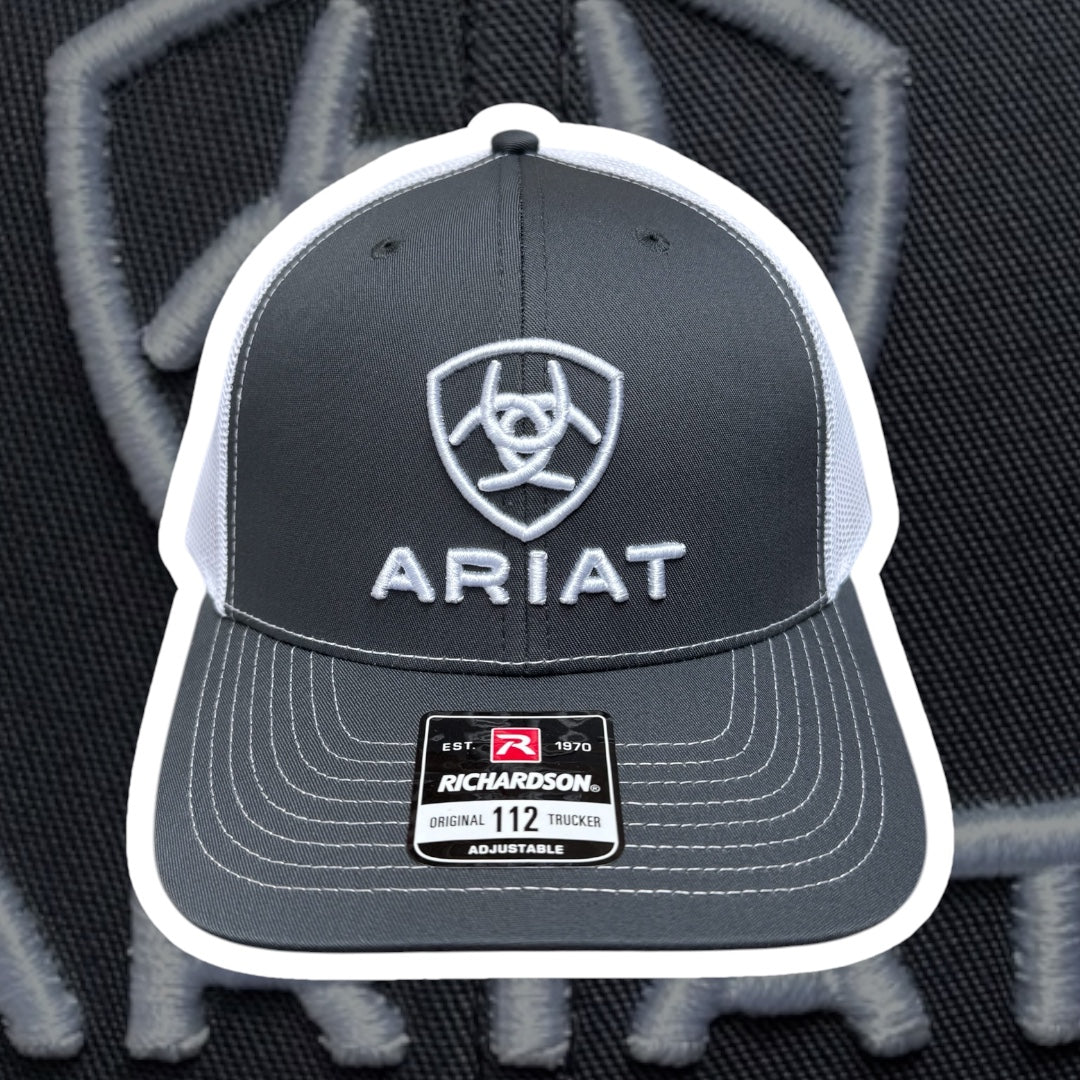 Ariat Classic Logo Grey Snapback