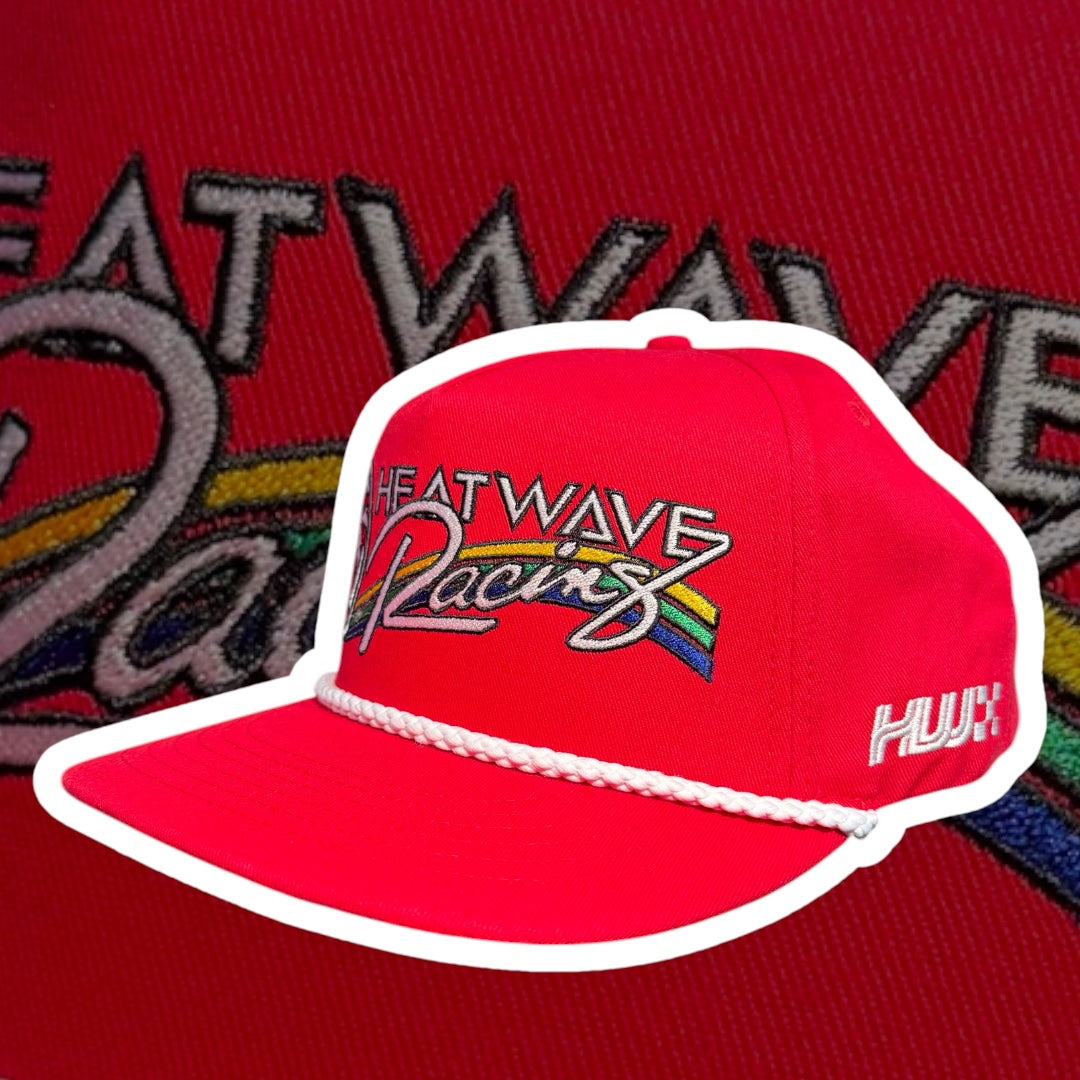 Heatwave Racing Bright Red Snapback