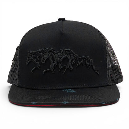 “3 Potrillos” BLK/BLK Snapback (Los 3 Potrillos)