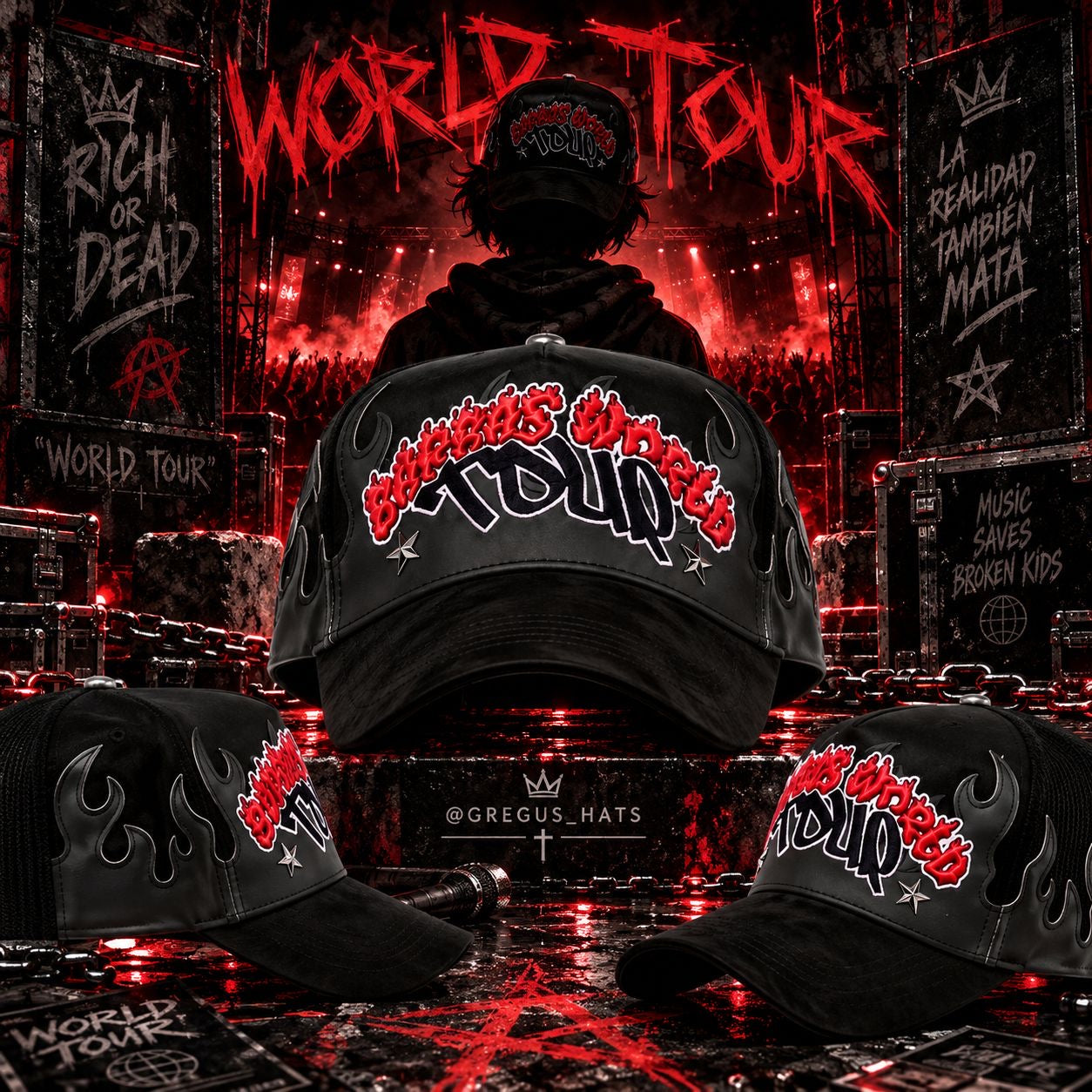 “WORLD TOUR” (Barbas) x Rico o Muerto