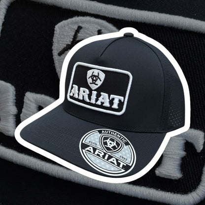 Ariat Black Box Logo Snapback
