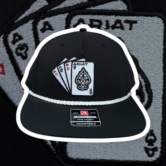 Ariat Cards Black Snapback