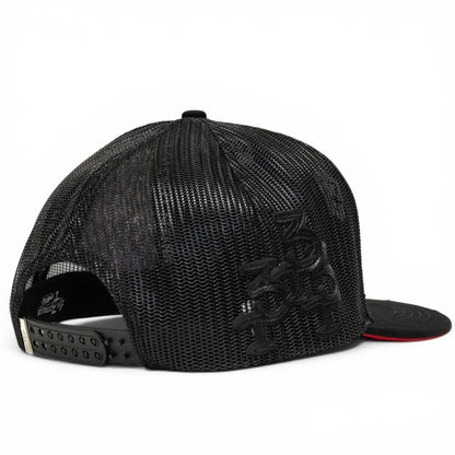 “Herradura” BLK/BLK Snapback (Los 3 Potrillos)