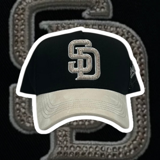 “San Diego Padres” Black/Cream (CapsFans)