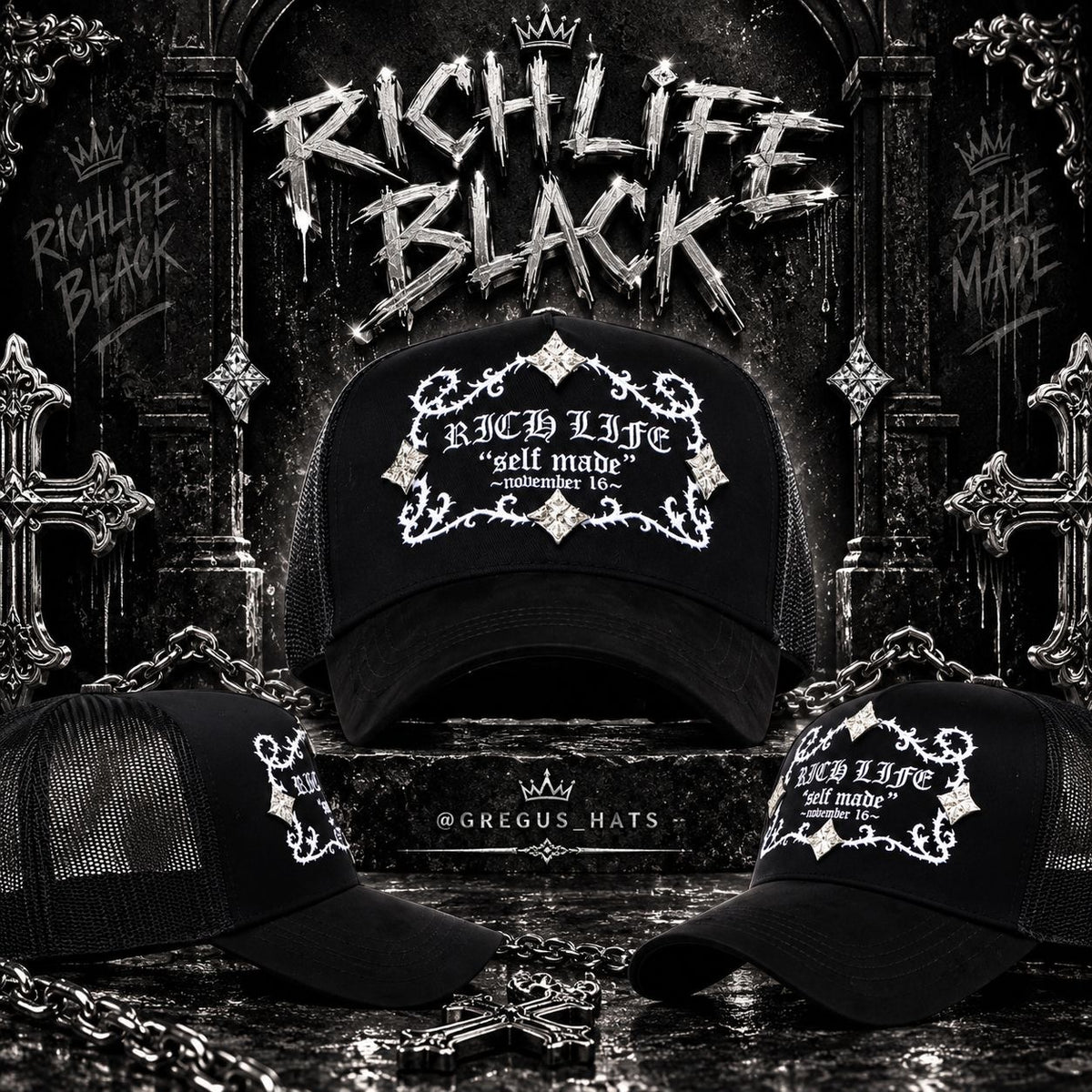 “RICH LIFE” Black (Barbas) x Rico o Muerto