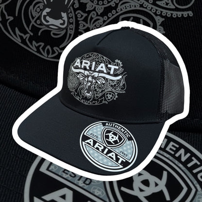 Ariat Bull Black Snapback