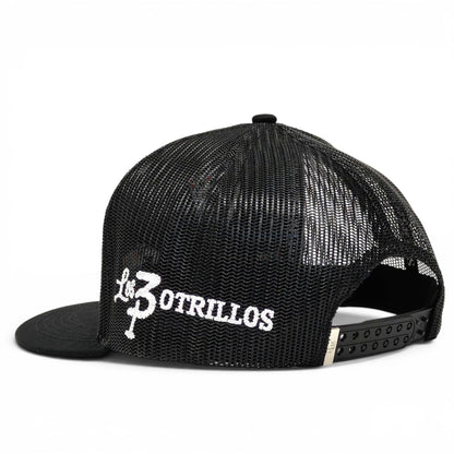 “Herradura” Blk/White Snapback (Los 3 Potrillos)