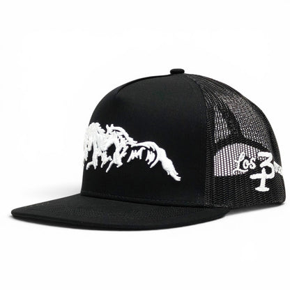 “3 Potrillos” BLK/WHITE Snapback (Los 3 Potrillos)
