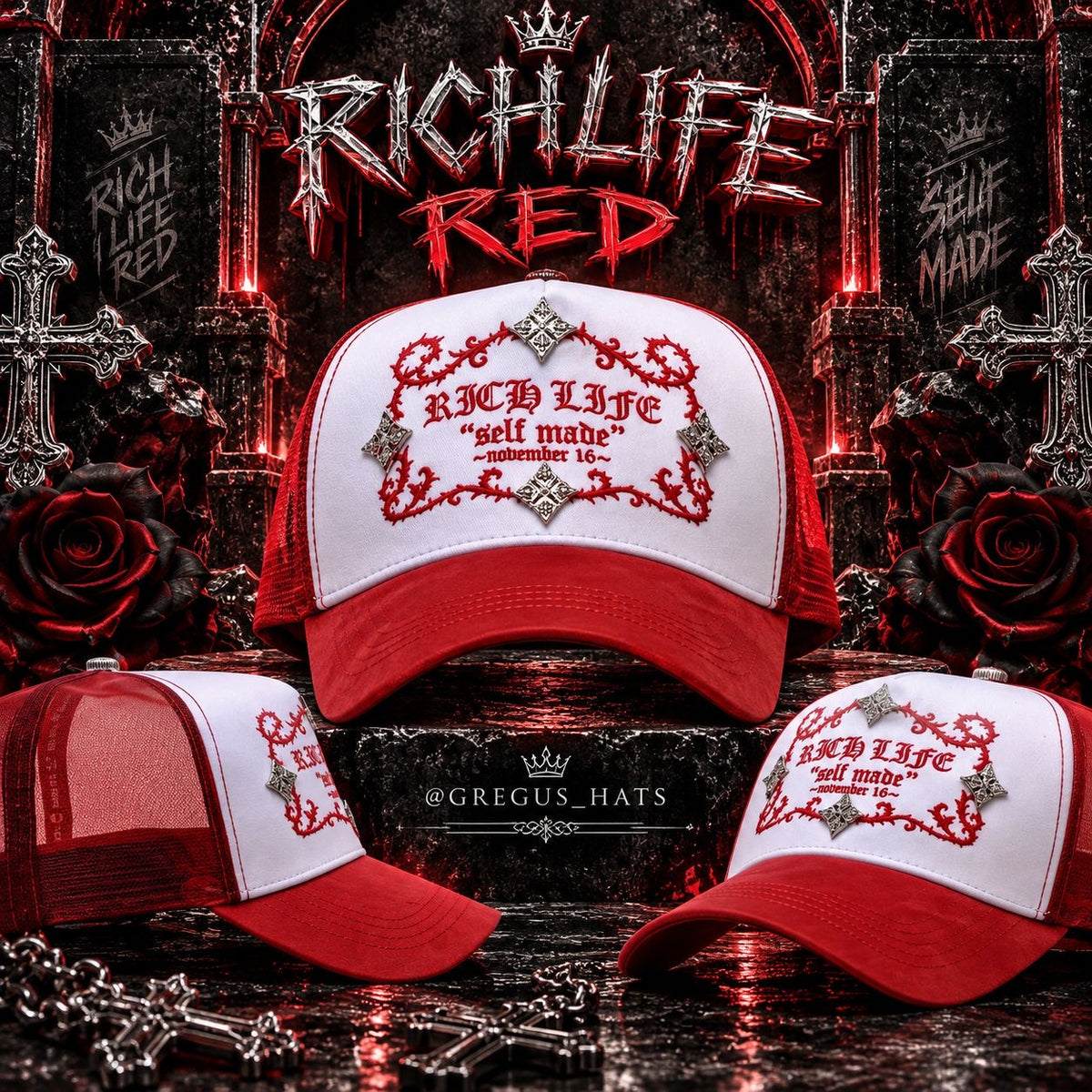 “RICH LIFE” Red (Barbas) x Rico o Muerto